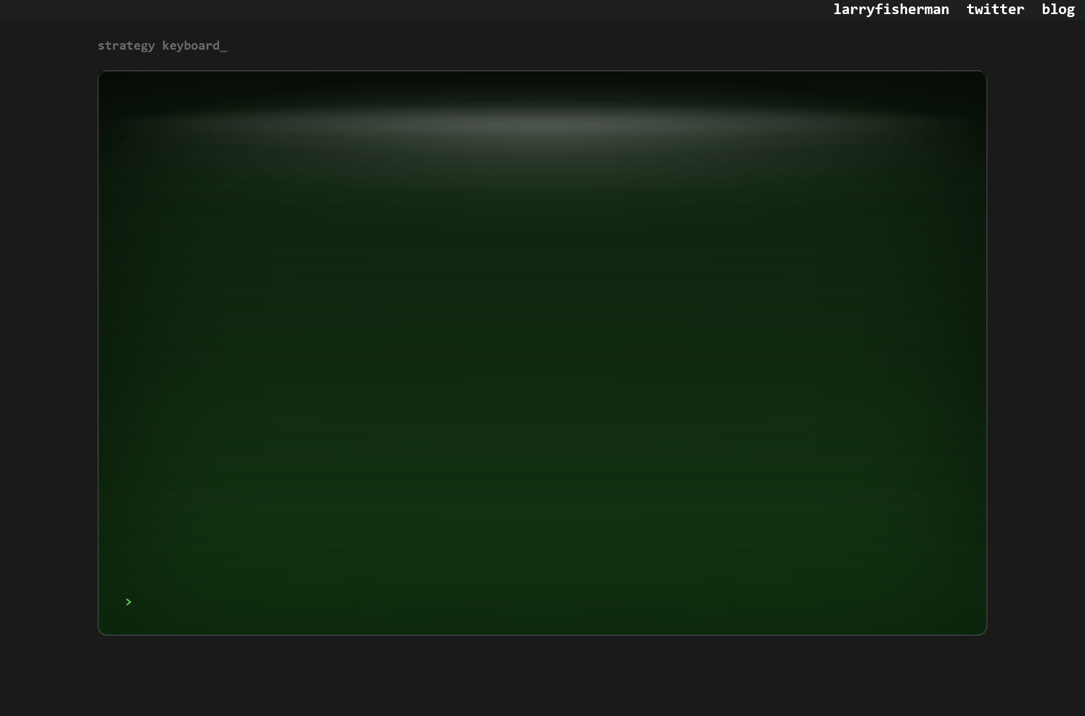 strategy keyboard_ — boot sequence