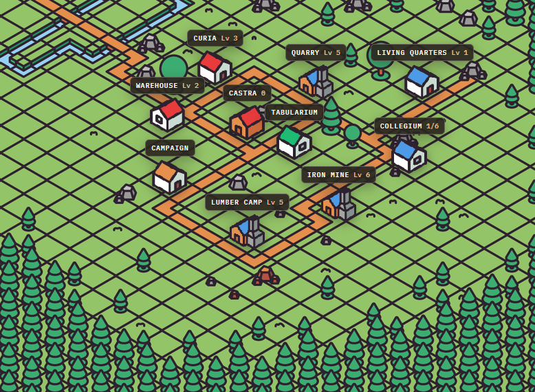 unimperium — a town and its buildings